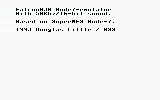 Mode 7 Emulator